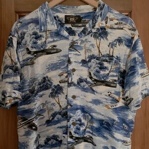 Ralph Lauren Double RL RRL Hawaiian stylle shirt